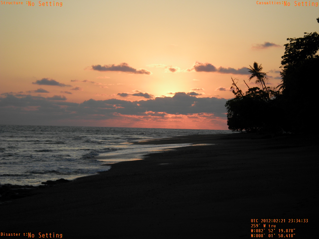 sunset in panama